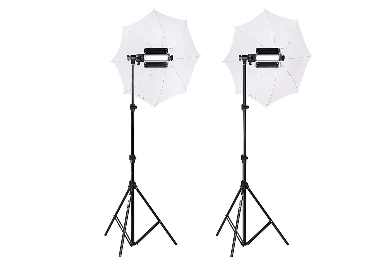 HIFFIN Porta Kit with Pair of 9 feet Light Stands, Porta Lights, Umbrellas for Video & Still Photography Lighting (Porta Light kit Mark II)